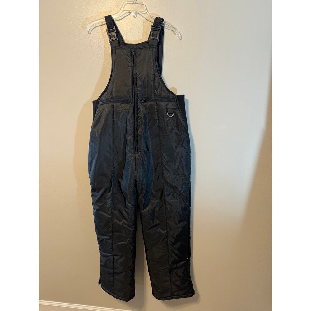 Swiss Alps Black Snow Suit Bibs Overalls Size M